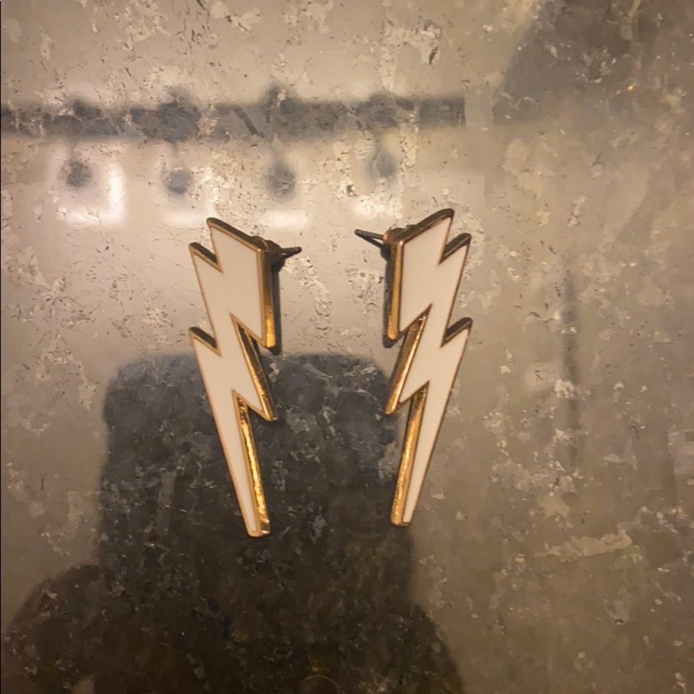 Lightning bolt earrings